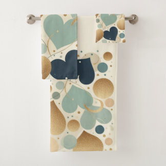 Esthetische Pastel Liefde Hart Beige Abstract Mini Bad Handdoek