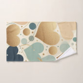 Esthetische Pastel Liefde Hart Beige Abstract Mini Bad Handdoek (Handdoek)