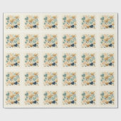 Esthetische Pastel Liefde Hart Beige Abstract Mini Cadeaupapier (Vlak)