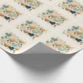 Esthetische Pastel Liefde Hart Beige Abstract Mini Cadeaupapier (Hoek)