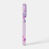 Esthetische Pastel Paarse Bunny Waterverf Telefoon iPhone Hoesje (Rechterkant)