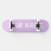 Esthetische Pastel Paarse Persoonlijk Skateboard (Horizontaal)