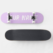 Esthetische Pastel Paarse Persoonlijk Skateboard (Horizontaal)