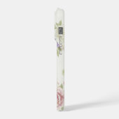 Esthetische Pastel Pioen iPhone Hoesje (Linkerkant)