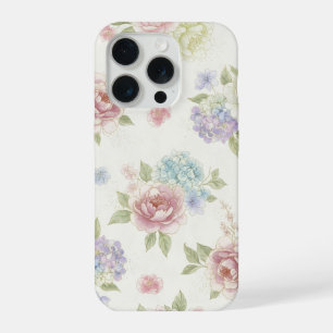 Esthetische Pastel Pioen iPhone 15 Pro Case