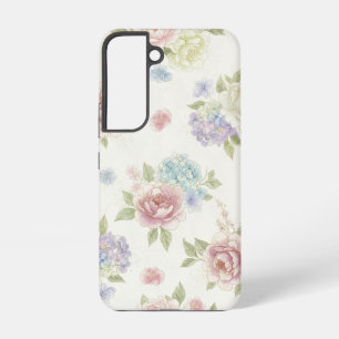 Esthetische Pastel Pioen Samsung Galaxy Hoesje