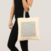 Esthetische Pastel Wolken Canvas Tas (Voorkant (product))
