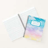Esthetische pastelwolken samenstelling Notitieboek (Binnen)