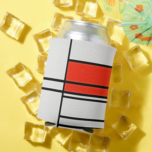 Esthetische Piet Mondriaan Kunstwerk Compositie No Blikjeskoeler (Insitu Zomer)