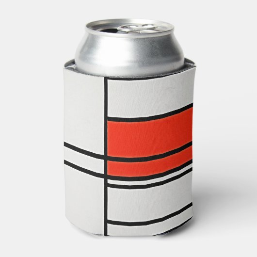 Esthetische Piet Mondriaan Kunstwerk Compositie No Blikjeskoeler (Blikje Voorkant)