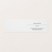 Esthetische Plain Professioneel Wit Modern Visitekaartje (Buitenkant ongevouwen)