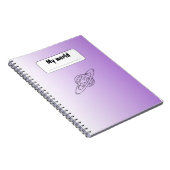 Esthetische Planeet Notitieboek | Minimalistisch P (Rechterzijde)