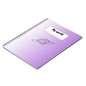 Esthetische Planeet Notitieboek | Minimalistisch P (Linkerzijde)