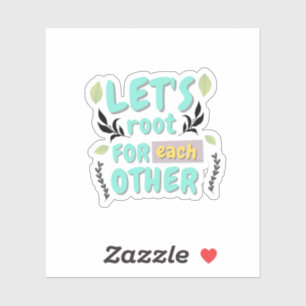 Esthetische Plant Quote Sticker