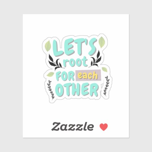 Esthetische Plant Quote Sticker (Vel)