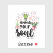 Esthetische Plant Quote Sticker (Vel)