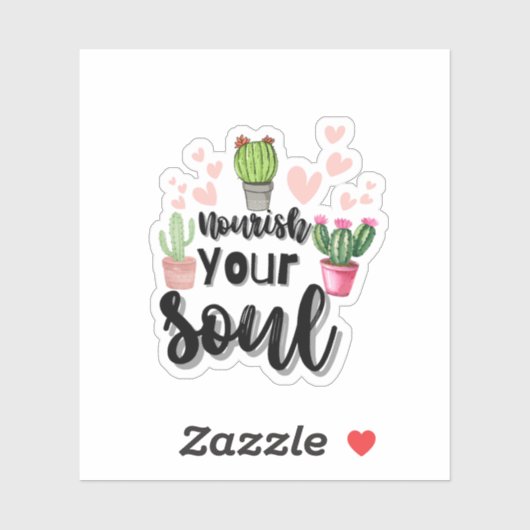 Esthetische Plant Quote Sticker (Vel)
