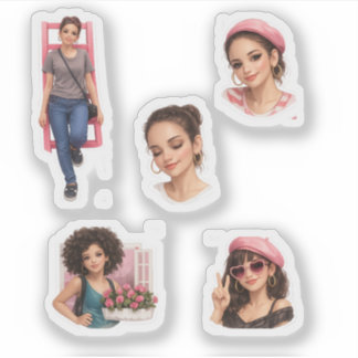 Esthetische Pop Luxe Zachte Mode-Pakket Sticker