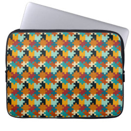  esthetische puzzelstukkenpatroon laptop sleeve