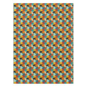 esthetische puzzelstukkenpatroon tafelkleed (Voorkant)