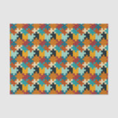 esthetische puzzelstukkenpatroon tissuepapier (Voorkant)