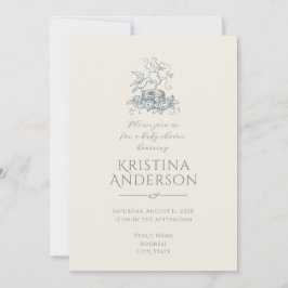  esthetische QR-code nestBaby shower Kaart