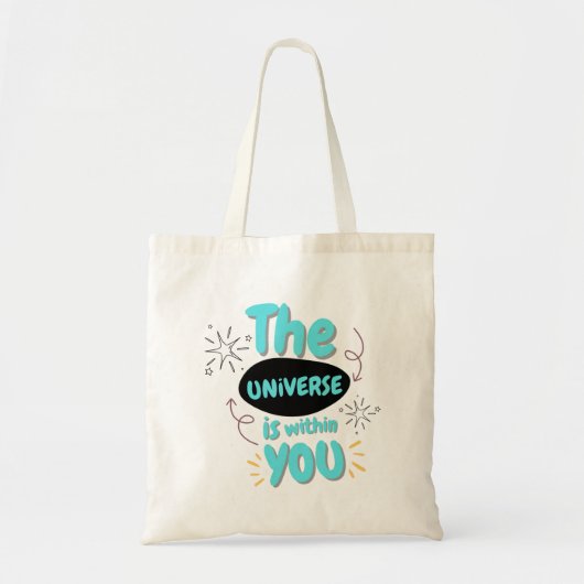 Esthetische quote boodschappentas tote bag (Voorkant)