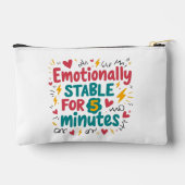 Esthetische Quote Canvas tas - Emotioneel stabiel  (Achterkant)
