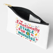 Esthetische Quote Canvas tas - Emotioneel stabiel  (Open)