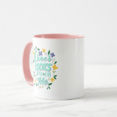 Esthetische Quote Koffiemok Mok (Voorkant links)