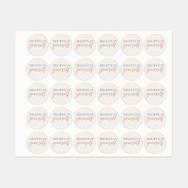 Esthetische Quote – Minimalistische Pastel Motivat Labels