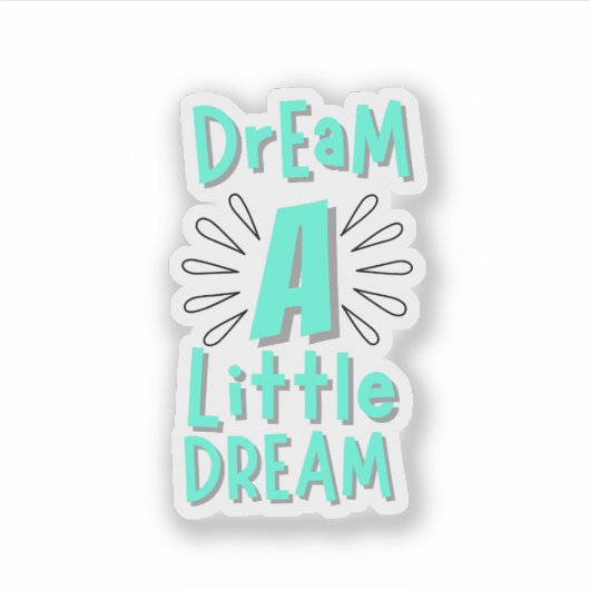 Esthetische Quote Sticker (Voorkant)