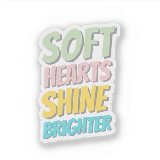 Esthetische Quote Sticker (Voorkant)