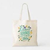 Esthetische quote-tas tote bag (Achterkant)