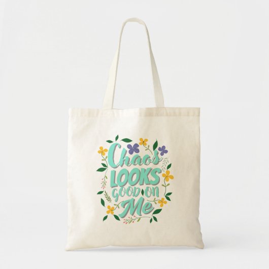 Esthetische quote-tas tote bag (Voorkant)