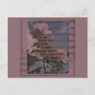 Esthetische quotes, rozen, vrouw , romantisch uitnodiging briefkaart