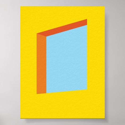 Esthetische raam perspectief illustratie - Modern Poster (Voorkant)