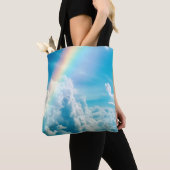 Esthetische Regenboog en Wolken Tote Bag (Dichtbij)