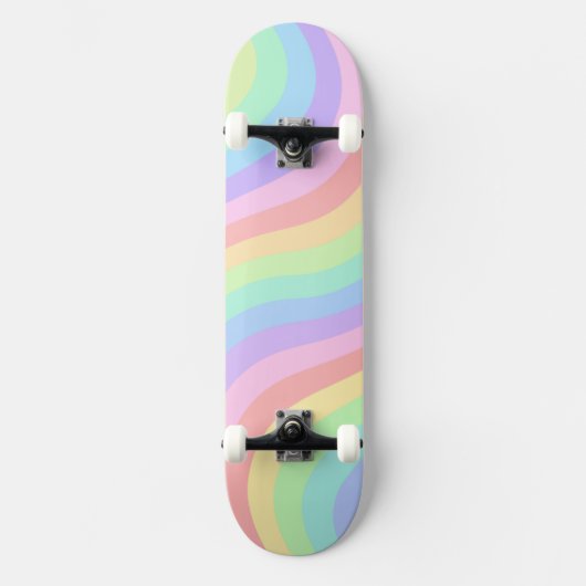 Esthetische Regenboog Mooie Achtergrond Persoonlijk Skateboard (Voorkant)