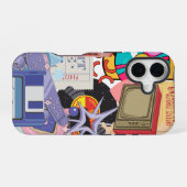 Esthetische Retro  Cool Y2 K/90's iPhone 16 Hoesje (Achterkant horizontaal)