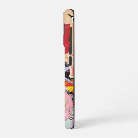 Esthetische Retro  Cool Y2 K/90's iPhone 16 Hoesje (Linkerkant)