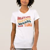 Esthetische Retro Wavy T-shirt voor Dromers (Voorkant)