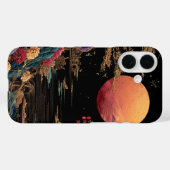 Esthetische Rode Maan Romantisch Kosmisch Natuur D Case-Mate iPhone Case (Achterkant (horizontaal))