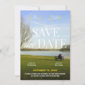 Esthetische romantische film poster foto save the date (Voorkant)