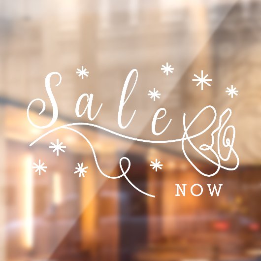 Esthetische Roos Sale Nu Zakelijke Deur  Raamsticker (Vel 2)