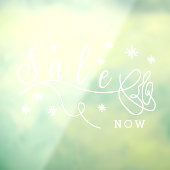 Esthetische Roos Sale Nu Zakelijke Deur  Raamsticker (Vel 3)