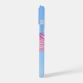 Esthetische roze bloem Hoesje iPhone 15 Case (Linkerkant)