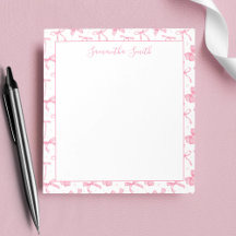 Esthetische Roze Coquette Strik Met Eigen Naam 