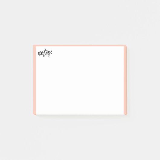 Esthetische Roze Grens Post-it voor School, Kantoo Post-it® Notes (Voorkant)