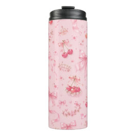 Esthetische Roze Meisjesachtige Tumbler Thermosbeker